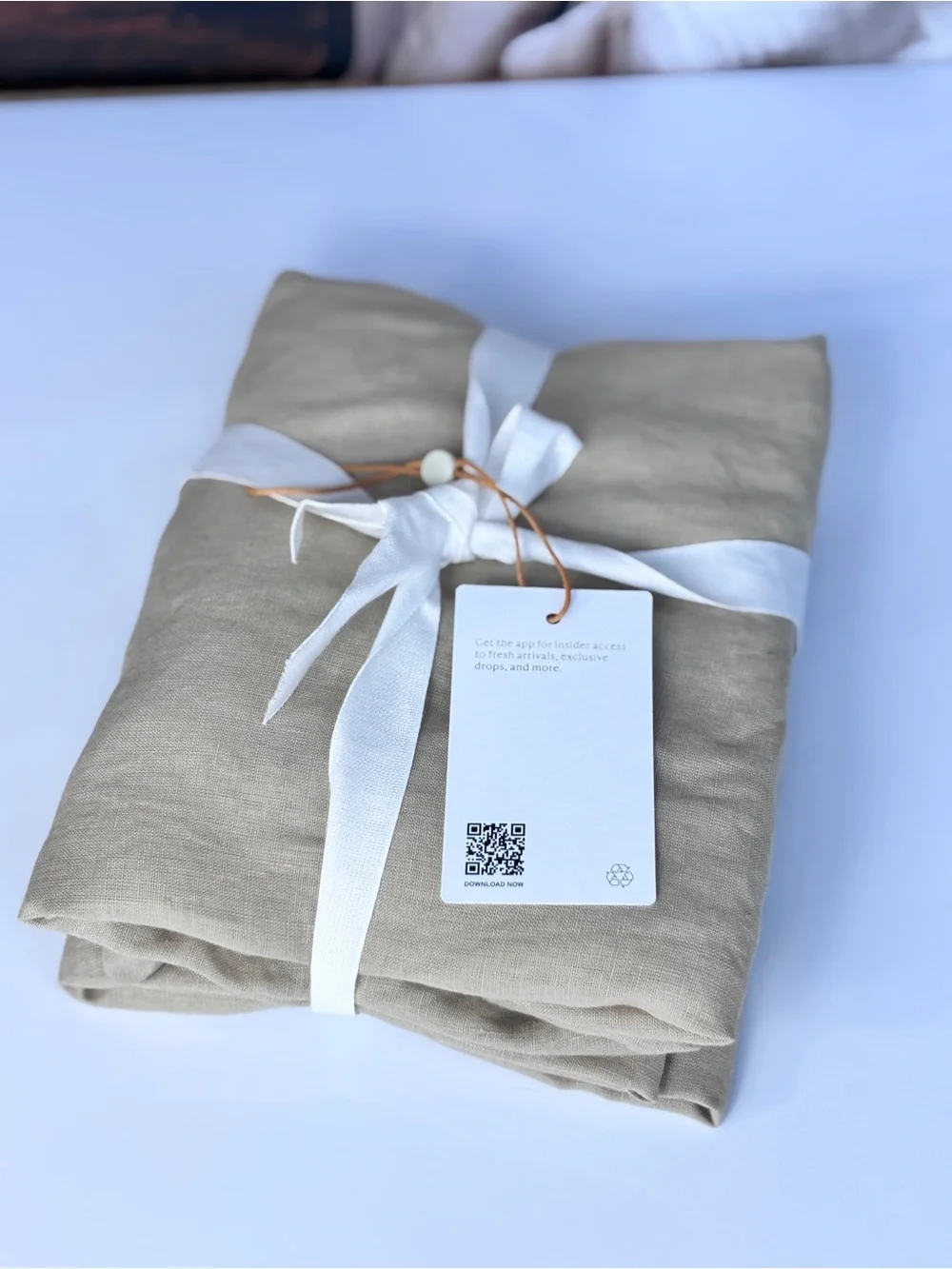 Quince European Linen Sham Set Toffee Standard Size NWT